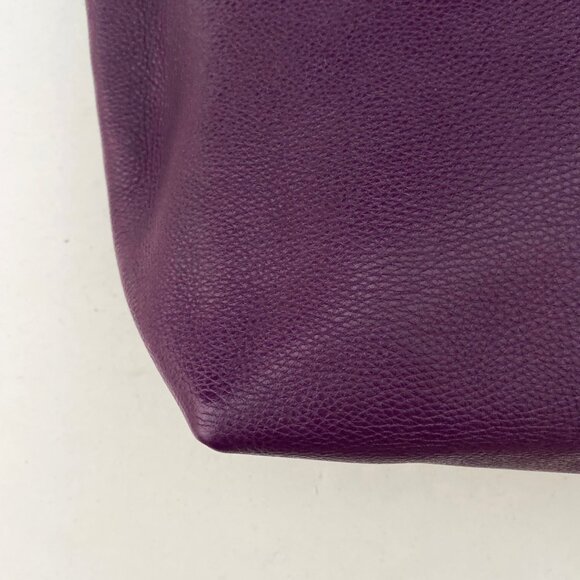 Salvatore Ferragamo Gina Mirtillo Leather Tote Bag - Picture 9 of 11